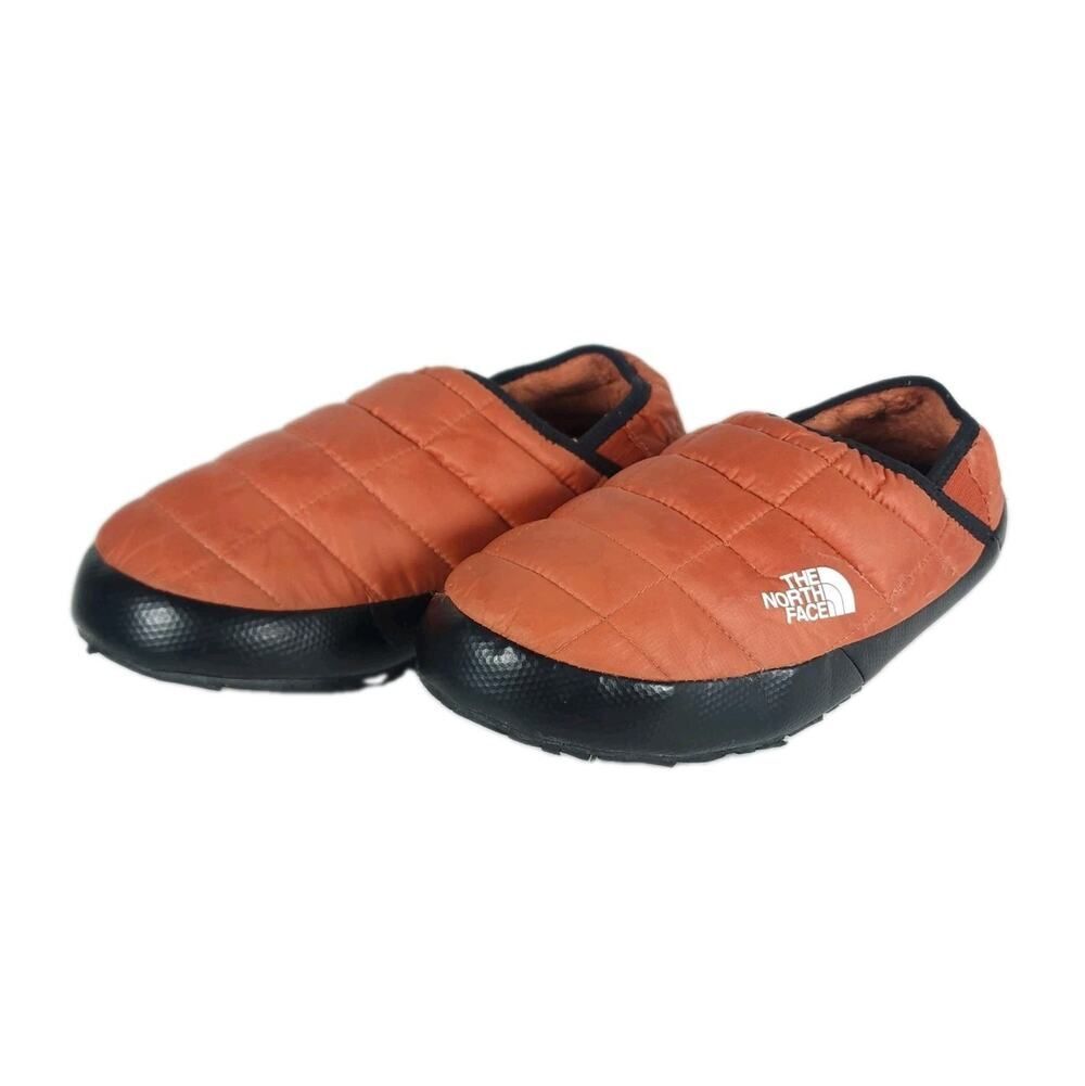 The North Face ThermoBall Traction V Men’s US8 Orangr Lined Mules Slippers Shoes